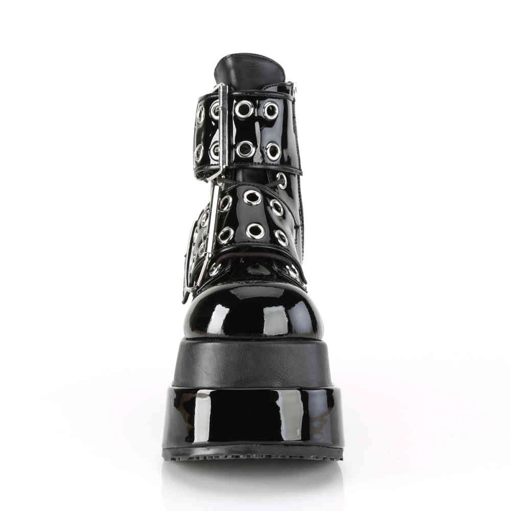 DemoniaCult - BEAR-104 Bottes de plate-forme - Noir